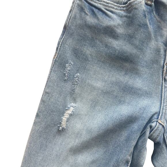 Vervet Skinny Jeans Women's Size 24 Blue Light wash distressed Button fly Grunge - Picture 4 of 15